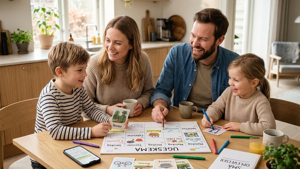 Få mere fællestid ved at planlægge ugens små oplevelser